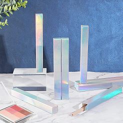 折りたたみ式ペーパーアイライナーボトル  梱包箱  長方形  カラフル  14.55~14.6x1.65x1.7~1.75cm  展開：19.6x3.1x0.15~0.2cm&nbsp;MRMJ-WH0075-31A