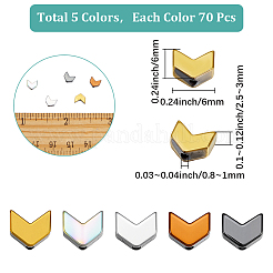 350Pcs 5 Colors Electroplated Arrows Synthetic Non-magnetic Hematite Beads Strands&nbsp;G-SC0003-63