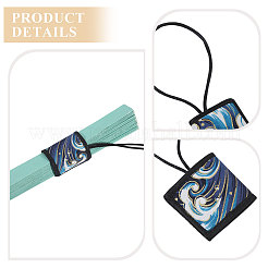 3Pcs 3 Styles PVC & Polyamide Folding Fan Buckle&nbsp;AJEW-CA0004-87