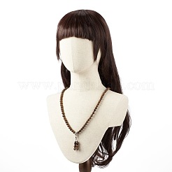 天然木とココナッツ ビーズの 28-3/8 つのループ ラップ ブレスレット ネックレスとひょうたん  男性女性のためのラッキージュエリー  ミックスカラー  72インチ（[2]cm）&nbsp;BJEW-JB08539