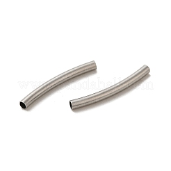 変色しない304ステンレススチールチューブビーズ  ステンレス鋼色  19.5~20x2mm  穴：1.5mm&nbsp;STAS-C091-02A-P