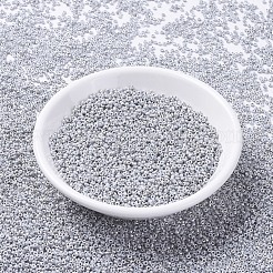 MIYUKIラウンドロカイユビーズ  日本製シードビーズ  (RR4558) ラブラドール マット  11/0  2x1.3mm  穴：0.8mm  約1100PCS /ボトル  10 G /ボトル&nbsp;SEED-JP0008-RR4558