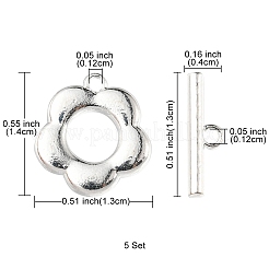 Alloy Toggle Clasps&nbsp;FIND-YW0002-23MS
