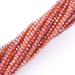 Electroplate Glass Beads Strands&nbsp;EGLA-F149-FR-01