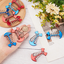 10Pcs 2 Colors Windproof Aluminium Alloy Fishbone Tent Stakes with Spring Buckle&nbsp;FIND-GF0003-99