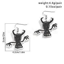 Halloween Cartoon Acrylic Ghost Dangle Earrings for Women&nbsp;QK1762-7