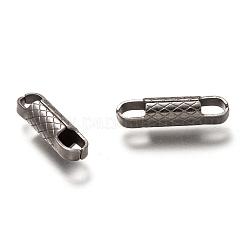 変色しない201ステンレス鋼リンクコネクター  ステンレス鋼色  22x6x6mm  穴：4x5mm&nbsp;STAS-Z031-20P