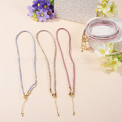 7Pcs 7 Colors 2.5MM Round Nylon Cotton Cord Necklace Making&nbsp;NJEW-TA0001-25G