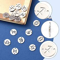 24Pcs 12 Styles 201 Stainless Steel Links/Connectors&nbsp;STAS-FS0001-98