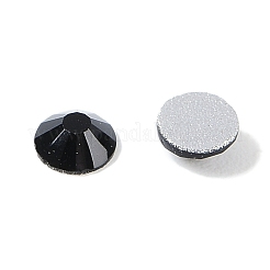 フラットバックガラスラインストーン  グレードA  バックメッキ  多面カット  半円  ジェット  ss10  2.7~2.8mm  1440個/袋&nbsp;RGLA-C002-SS10-280