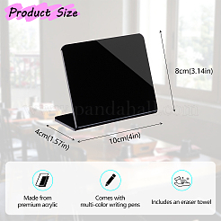 10Pcs Acrylic Mini Blackboard&nbsp;AJEW-WH0481-573