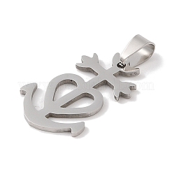 Non-Tarnish 201 Stainless Steel Pendants&nbsp;STAS-A094-10P