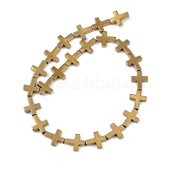 Electroplated Synthetic Non-magnetic Hematite Beads Strands&nbsp;G-K375-F03-02