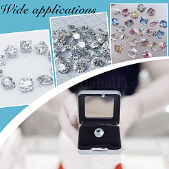 2Pcs 2 Styles Stainless Steel Loose Diamnond Gemstone Display Boxes&nbsp;CON-GA0001-24MP