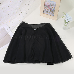 シフォンショール  女性用ラップ  ブラック  400x630x2mm&nbsp;AJEW-WH20071-003B