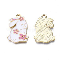 Rack Plating Alloy Enamel Pendants&nbsp;ENAM-T011-194