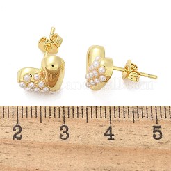 Brass Stud Earrings&nbsp;EJEW-F359-11G
