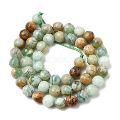 Natural Green Quartz Round Beads Strands&nbsp;G-Z127-A01-8mm