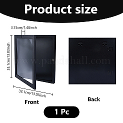 1Pc Wood T Shirt Display Cases with Visible Window Lid&nbsp;ODIS-DC0001-16