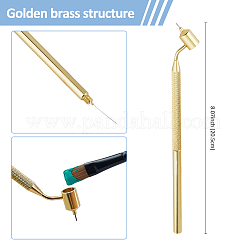 2Pcs 2 Styles Metal Slanting Fine Line Paint Pen&nbsp;AJEW-FH0004-97
