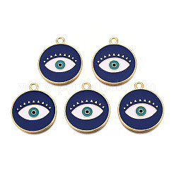 Rack Plating Alloy Enamel Pendants&nbsp;PALLOY-N172-060C