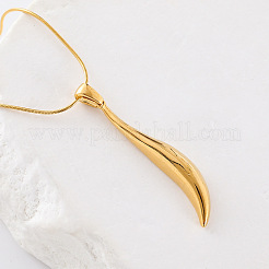 Elegant Stainless Steel Teardrop Pendant Necklaces for Gift&nbsp;JS4161