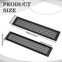 Rectangle Aluminium Alloy Air Vent Grille Cover&nbsp;AJEW-WH0696-714B