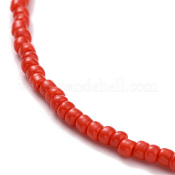 7 Pcs 7 Colors Chakra Jewelry Glass Seed Beaded Necklaces Set&nbsp;NJEW-JN03803