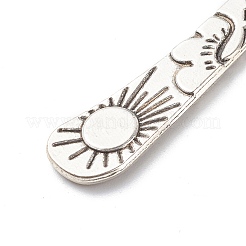混合天然石生ビーズブックマーク  フックブックマーク  ムーンペンダントブックマーカー  122mm&nbsp;AJEW-JK00201