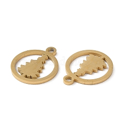 Ion Plating(IP) 304 Stainless Steel Charms&nbsp;STAS-F300-02G