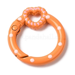 Spray Painted Alloy Spring Gate Ring&nbsp;X1-PALLOY-P292-04