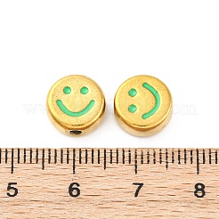 304 Stainless Steel Enamel Beads&nbsp;STAS-B085-08G-02