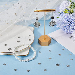 300 個 10 スタイルのチベットスタイル合金フラワービーズキャップ  アンティークシルバー  6~10x1.5~3mm  穴：1~2mm  30個/スタイル&nbsp;FIND-SC0008-75