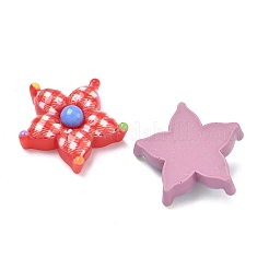 Tartan Pattern Opaque Resin Cabochons&nbsp;CRES-A061-01A