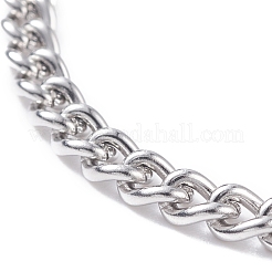 Non-Tarnish 304 Stainless Steel Curb Chains Bracelet for Men Women&nbsp;BJEW-JB07984