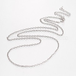 Alloy & Iron Cable Chain Necklace Making&nbsp;MAK-N027-02