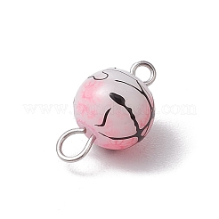 304ステンレススチールループ付き  ミックスカラー  ステンレス鋼色  13.5x8mm  穴：1.6~2.8mm&nbsp;PALLOY-JF03541-02