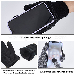 2 Pairs 2 Colors Polyester Gloves&nbsp;AJEW-GF0010-75