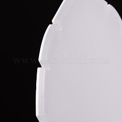 アクリルネックレスディスプレイスタンド  ホワイト  15.5x10.2x5.5cm&nbsp;NDIS-N009-02C