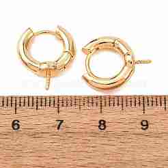 Brass Hoop Earring Findings&nbsp;KK-CBA8EB2-07G