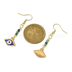 Natural Mixed Gemstone Beaded Dangle Earrings&nbsp;EJEW-JE05717