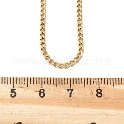 Unisex Casual Style 304 Stainless Steel Curb Chain Necklaces&nbsp;STAS-O037-54G