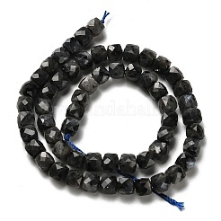 天然ラルビカイトビーズ連売り  多面カット  キューブ  6.5~7.5x6.5~7.5x6.5~7.5mm  穴：1.2mm  約57~58個/連  15.35''~15.55''（39~39.5センチメートル）&nbsp;G-H078-C18-01