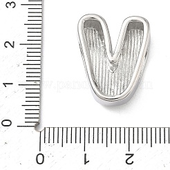 Brass Initial Beads&nbsp;KK-B167-27P-01V