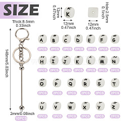 DIY Stainless Steel Beadable Keychain Making Kits&nbsp;KEYC-TA0001-63