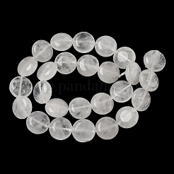 天然アンゴラ水晶ビーズ連売り  水晶  フラットラウンド  15~15.5x6mm  穴：0.8~1mm  約26個/連  15.55~15.71インチ（39.5~39.9cm）&nbsp;G-L648-B15-15mm