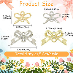 20Pcs 4 Styles Brass Links&nbsp;FIND-YW0011-68