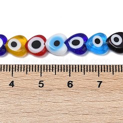 Handmade Evil Eye Lampwork Beads Strands&nbsp;LAMP-G166-05A-02