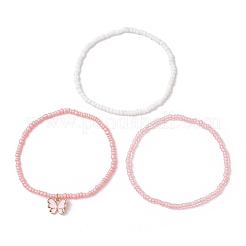 3Pcs Glass Seed Beaded Stretch Bracelets for Women&nbsp;BJEW-JB11437