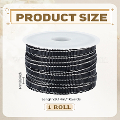 10 Yards Polyester Grosgrain Ribbons for Gift Packing&nbsp;SRIB-LP0001-22A